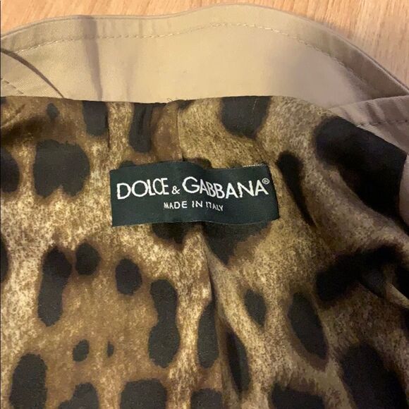 DOLCE & GABBANA. VINTAGE JACKET. LEOPARD LINING. SIZE 8 - Picture 4 of 11